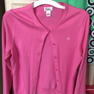 EUC Lilly Pulitzer Pink Cardigan